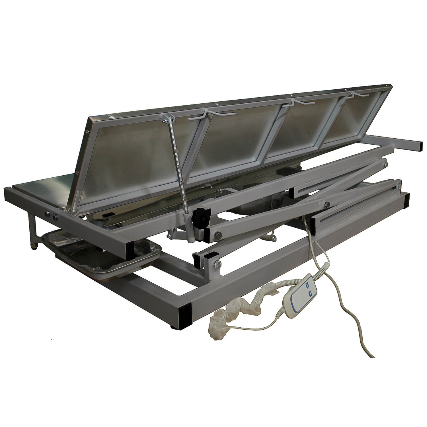 ТД ВЕТ Ветеринарный стол с электроприводом для хирургических операций Vetbot-91, 1500х600х(330- 1130h)  (каркас серый, пульт ручной)