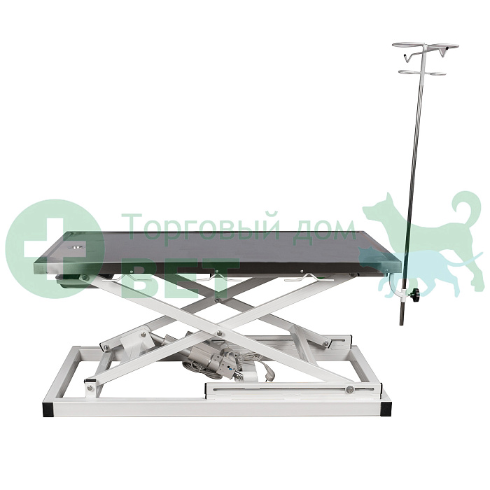 ТД ВЕТ Стол VETBOT-71.1300 со сливом, со штативом, электр, 1300x600x(330- 1050)h мм (каркас серый)