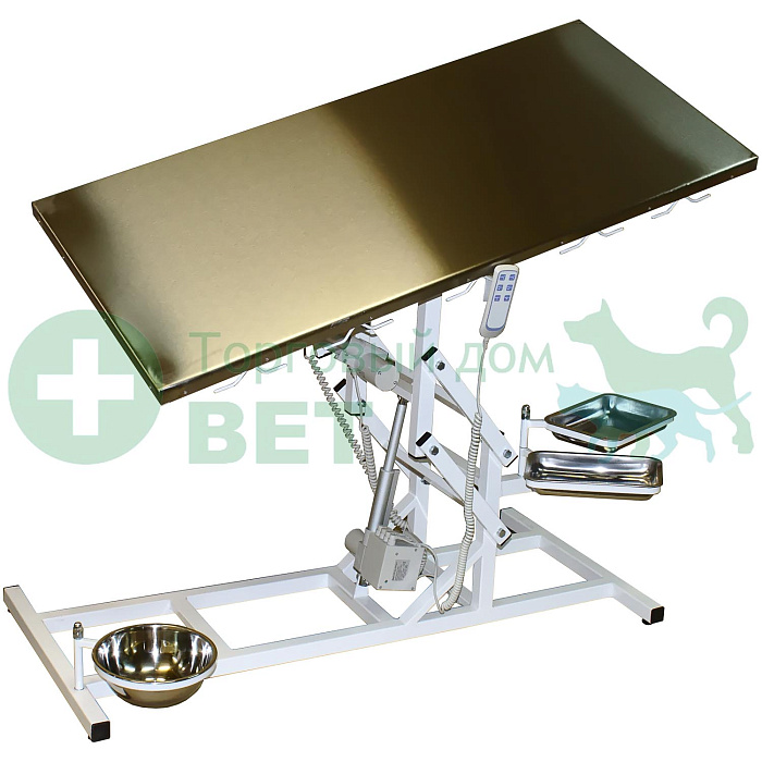 ТД ВЕТ Стол ветеринарный универсальный СВУ-30 с тремя электроприводами 1500х700х(900-1150h) мм (белый каркас)