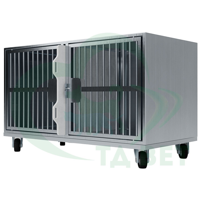 ТД ВЕТ Optima 1 Клетка с полипропиленовой перегородкой 1200х600х600(720)h с колесами