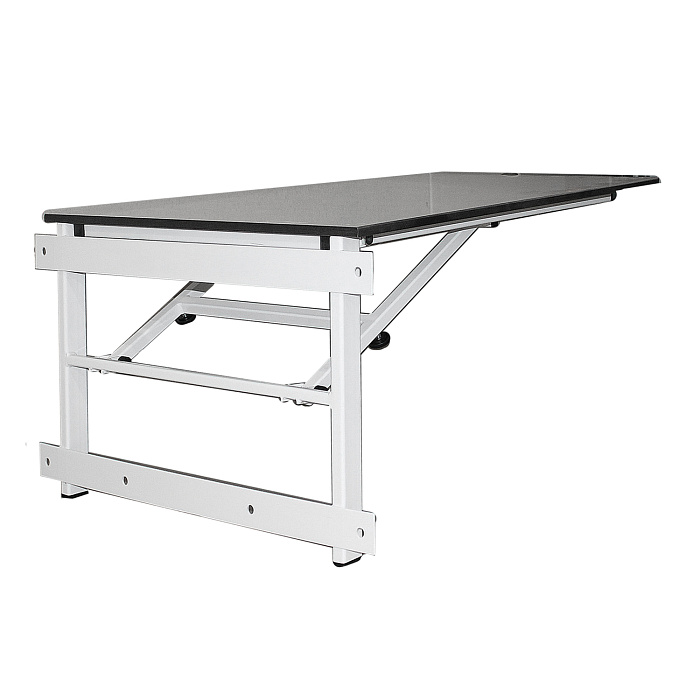 ТД ВЕТ Стол ветеринарный откидной Vetbot-11 с креплением на стену, столешница HPL, 800х600, (каркас белый)