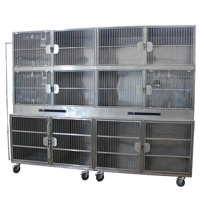 ТД ВЕТ Модуль из 12 клеток из нерж.стали 2900х800(700)х2140(2300)h с колесами