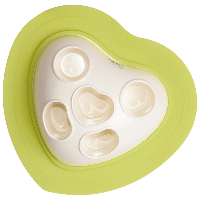 Миска SuperDesign силиконовая для медленного поедания, светло-зеленая СКИДКА 50%
