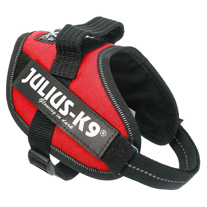 JULIUS-K9 шлейка для собак IDC®-Powerharness Mini-Mini (40-53см/ 4-7кг), красный СКИДКА 50%