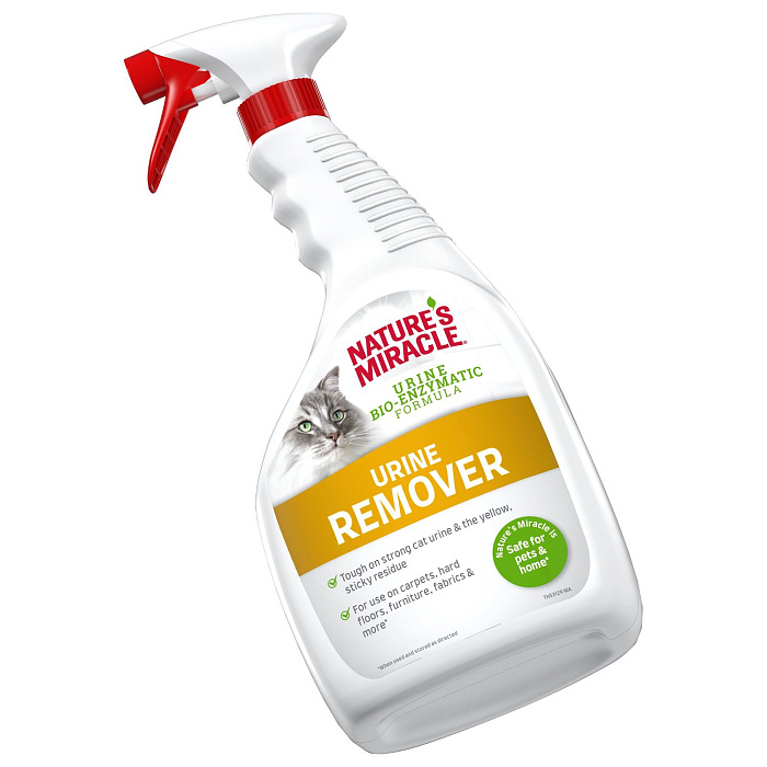 Уничтожитель пятен и запахов Nature's Miracle от мочи кошек, спрей 946 мл