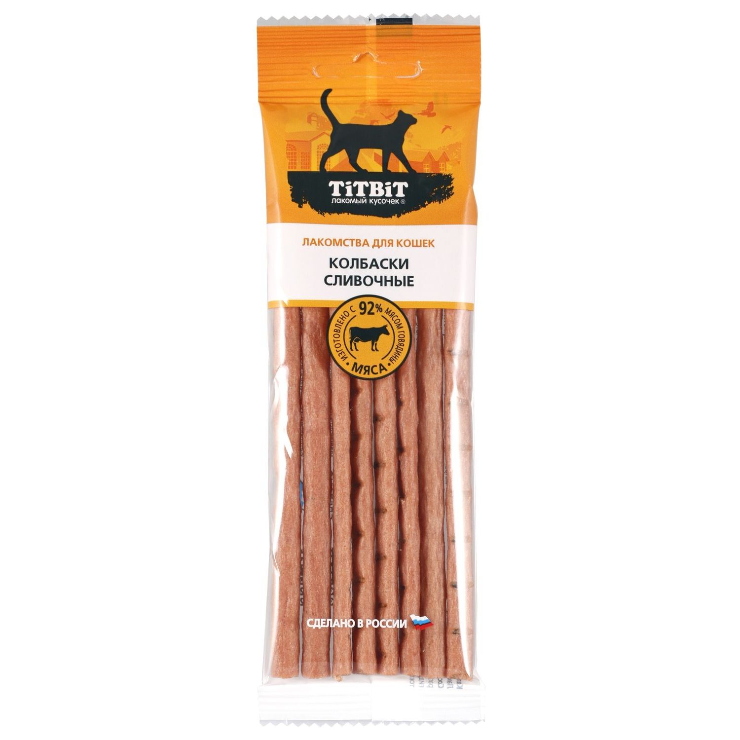 Лакомство TiTBiT Колбаски Сливочные для кошек Золотая коллекция 30 г