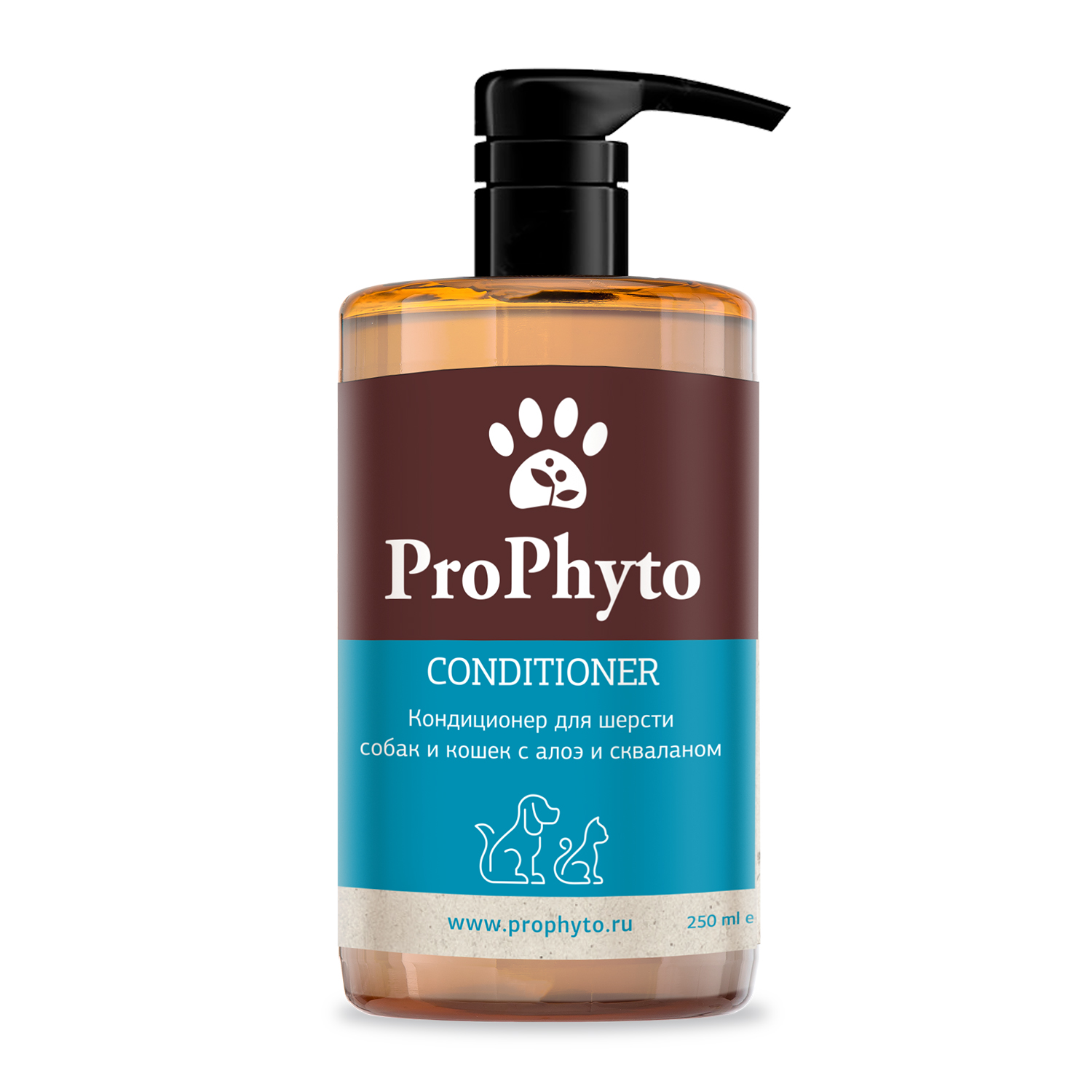 Кондиционер ProPhyto CONDITIONER с растительными экстрактами для увлажнения, укрепления и придания блеска шерсти собак и кошек, 250 мл