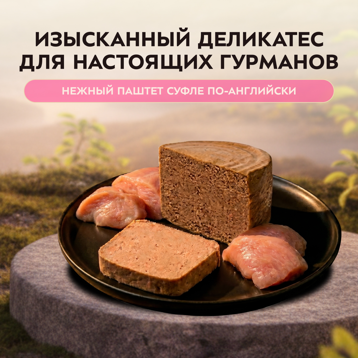 Влажный корм Мнямс Деликатес СТАРТЕР Паштет из индейки для котят до 4 месяцев "Суфле по-английски" 200 г