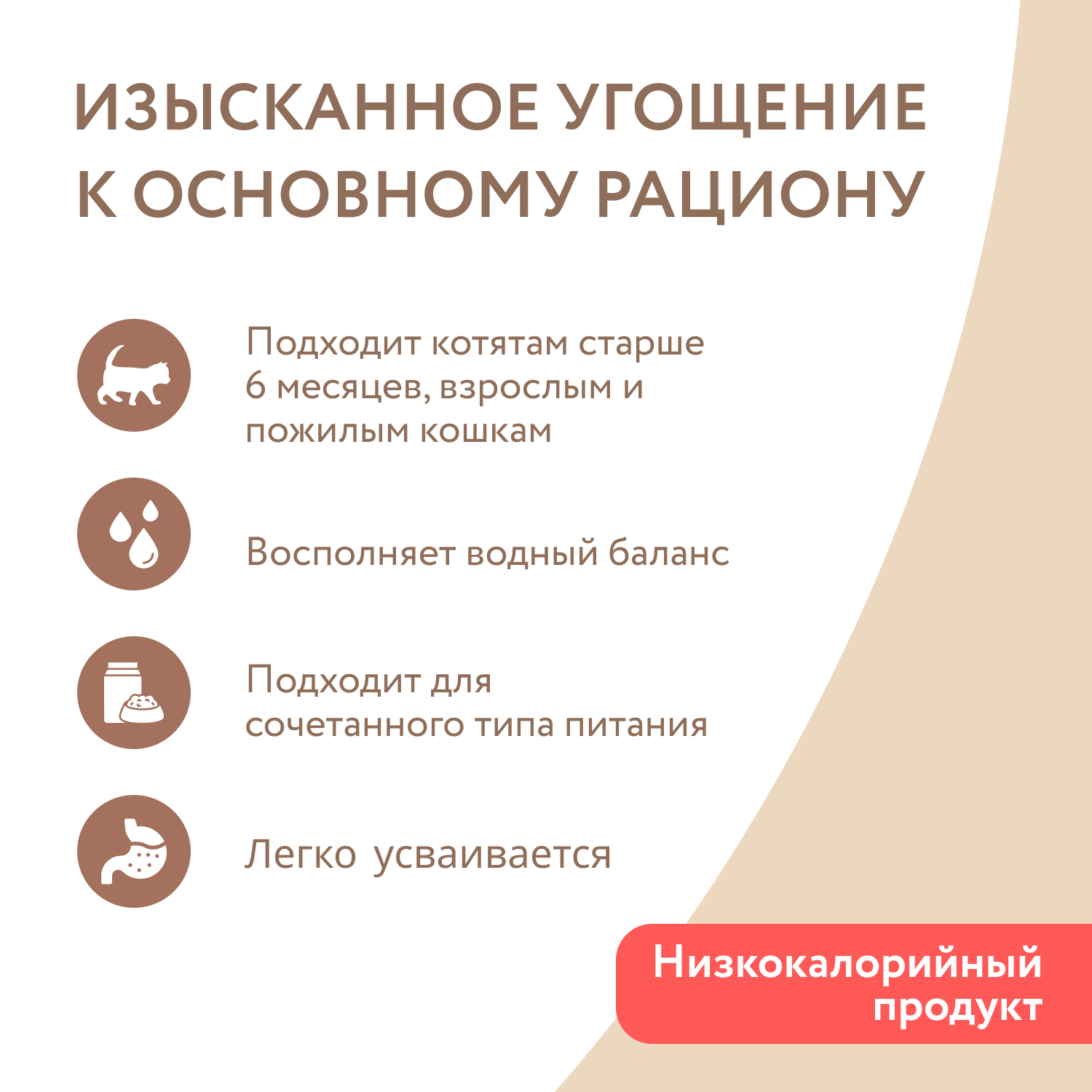 Влажный дополнительный корм Мнямс На каждый день для кошек и котят старше 6 месяцев "курица с лососем в нежном желе" 80 г