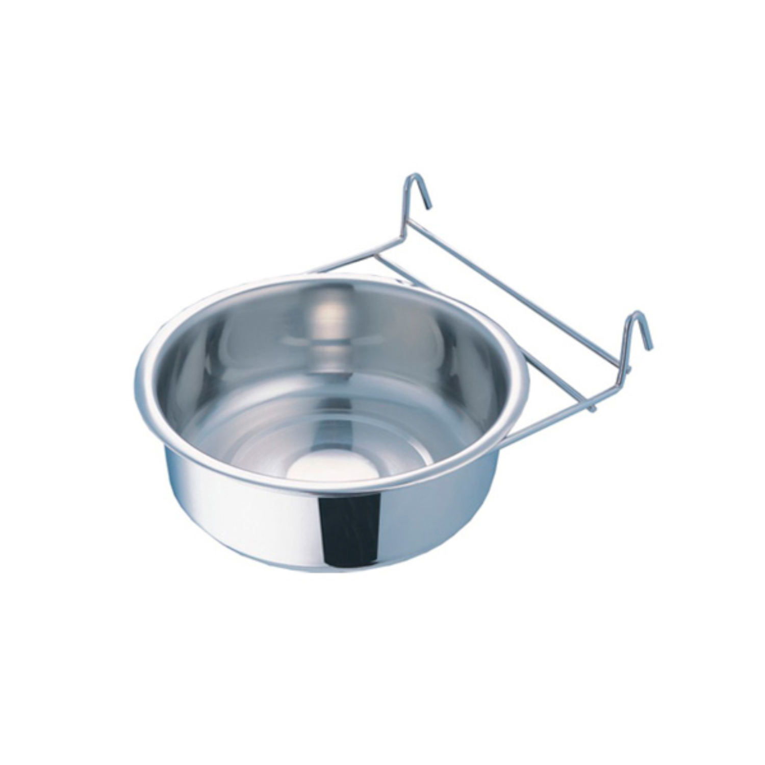 Миска Mr.Kranch из нержавеющей стали с креплением для клеток и вольеров 1350 мл