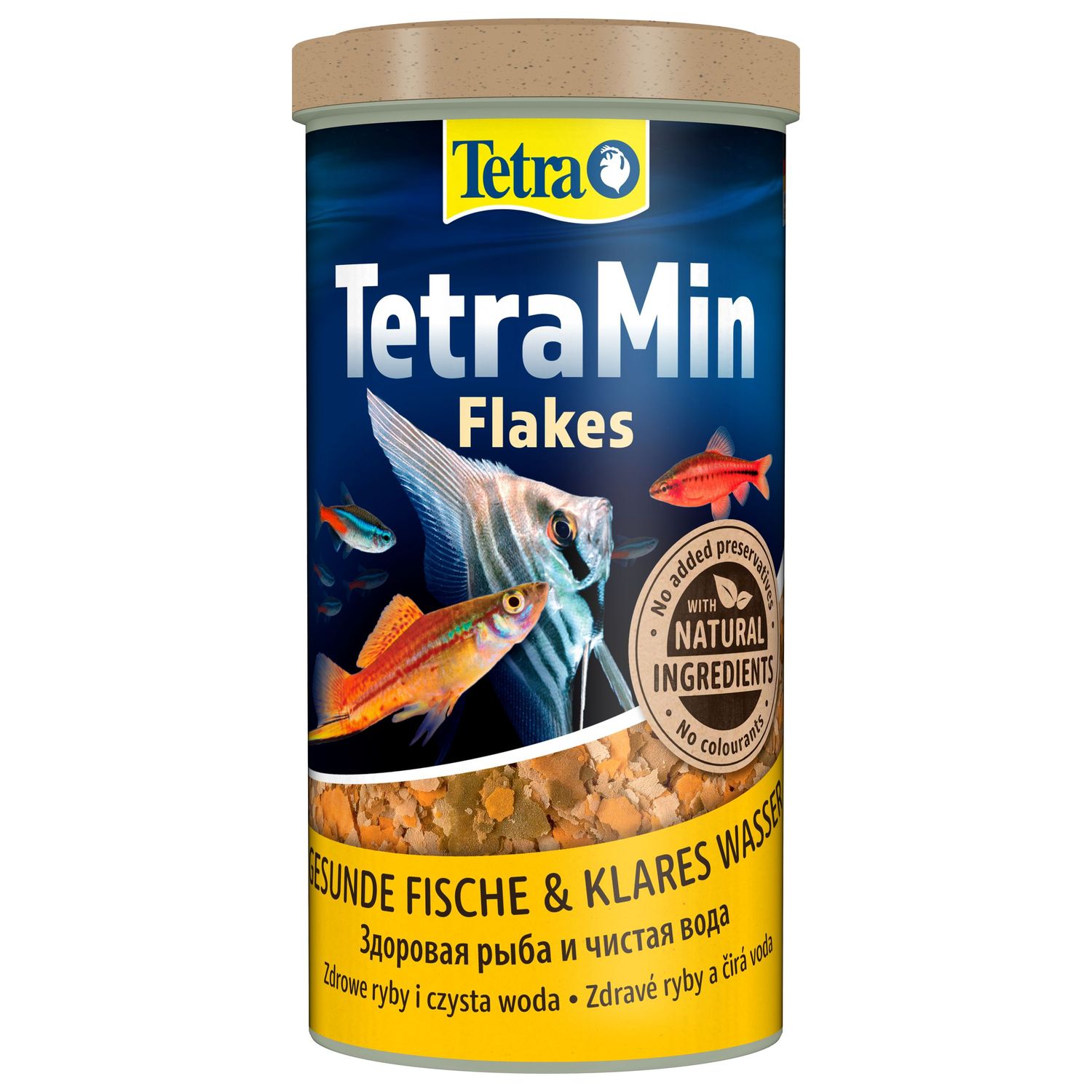 TetraMin корм для всех видов рыб в виде хлопьев 1 л.