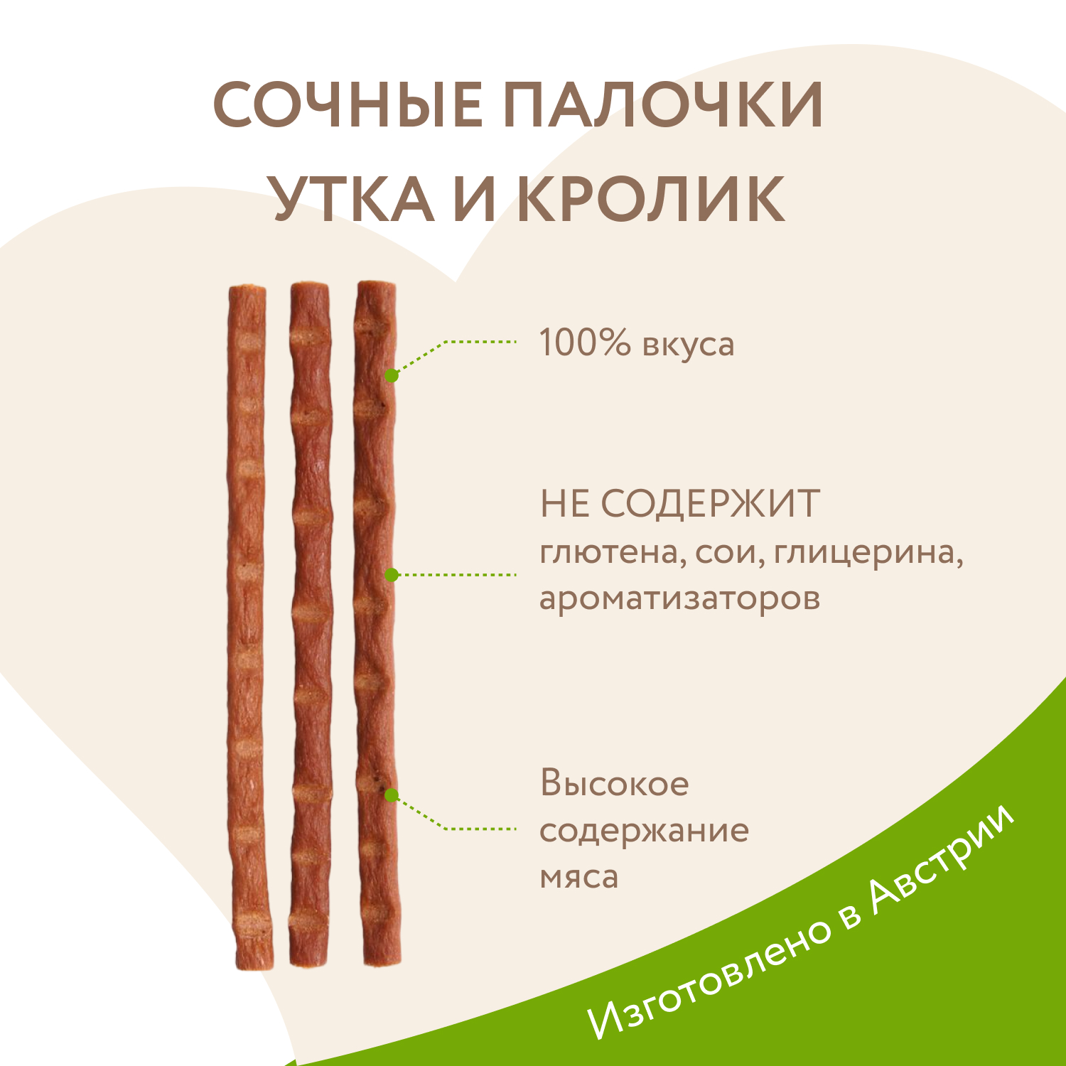 Лакомство Мнямс лакомые палочки для кошек с уткой и кроликом 10х5 г