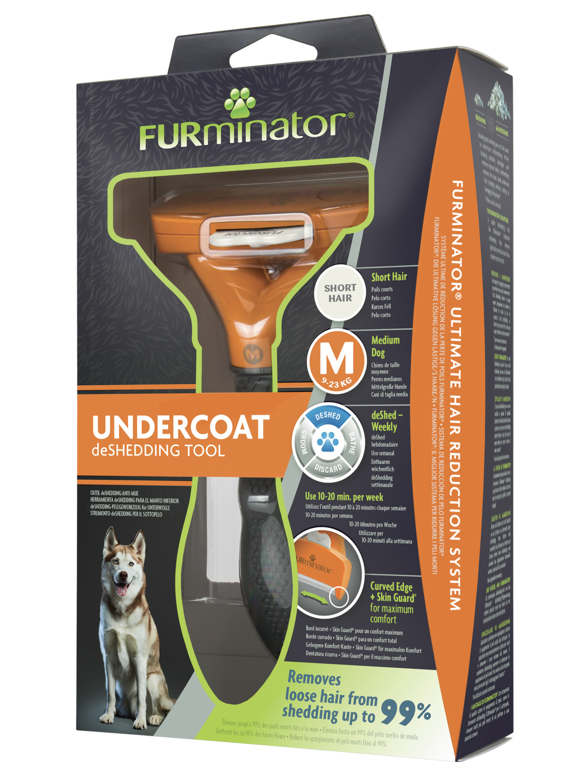 Фурминатор FURminator M для средних собак с короткой шерстью. СКИДКА 80%