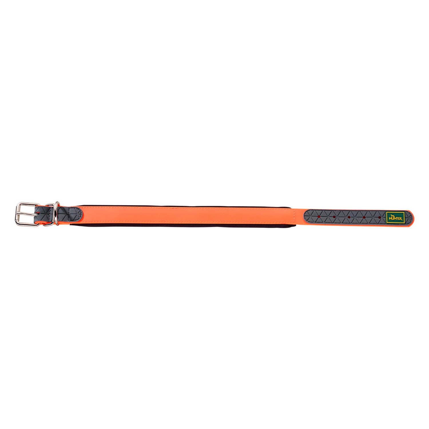 Hunter ошейник для собак Convenience Comfort 35 (22-30 см) / 2 см биотановый мягкая горловина оранжевый неон