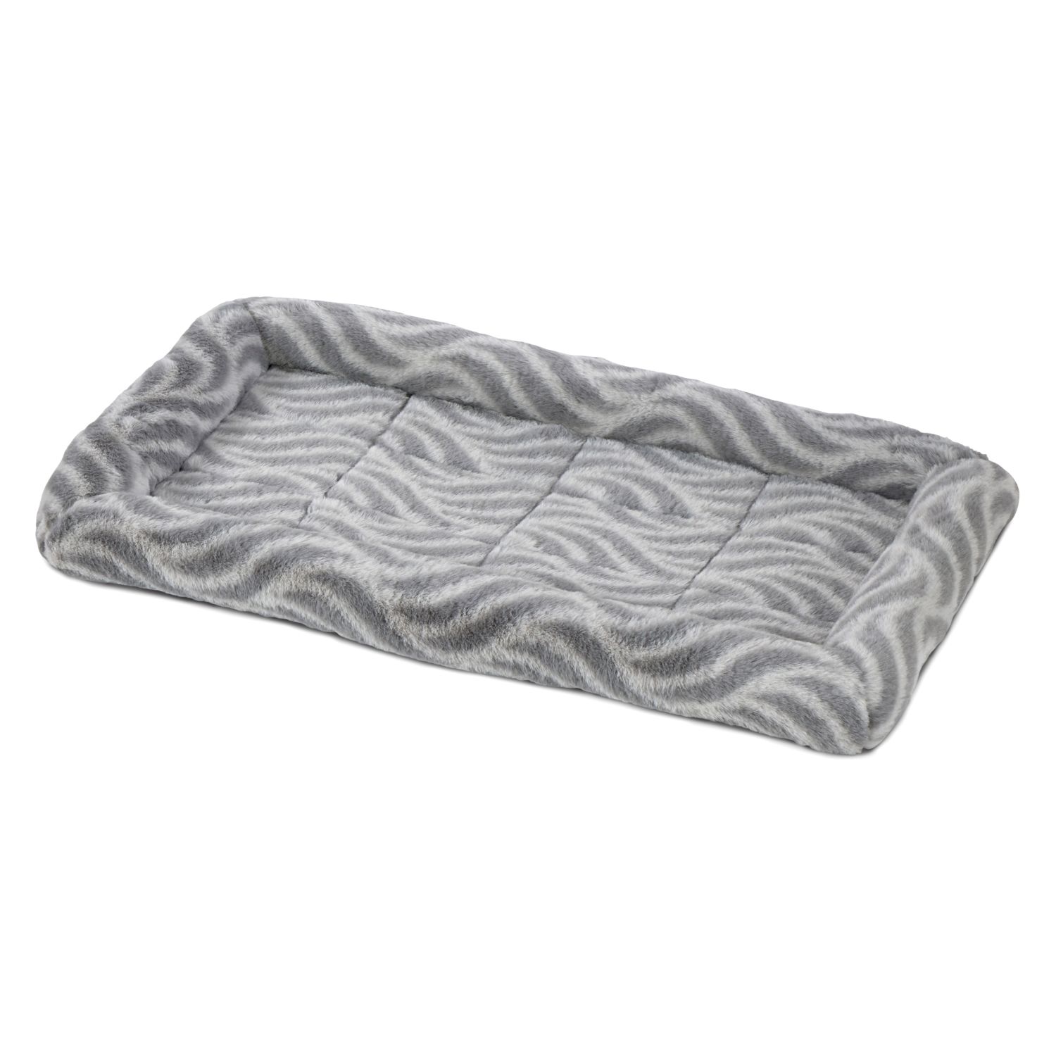 Лежанка MidWest Deluxe Wave Bed для собак и кошек меховая 51х31,5х6,5 см, серая СКИДКА 20%