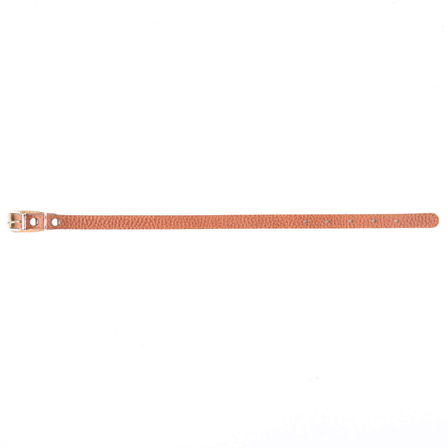 Ошейник Mr.Kranch для собак из натуральной кожи прямой 39-50см коричневый СКИДКА 40%