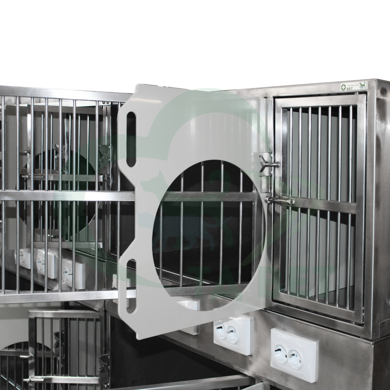 ТД ВЕТ Модуль из 6 клеток из нерж. стали 2000х700х1740(1760)h