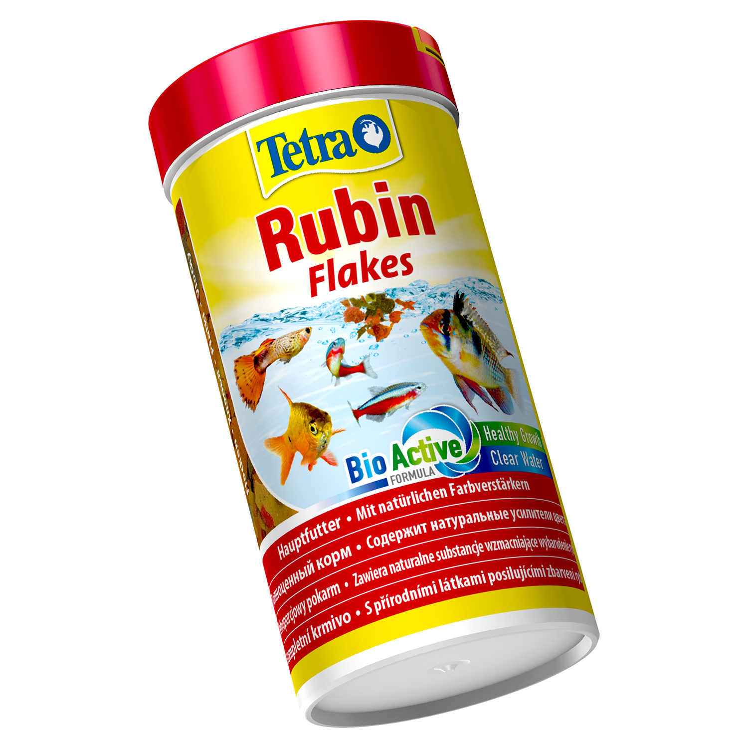 TetraRubin корм в хлопьях для улучшения окраса всех видов рыб 250 мл