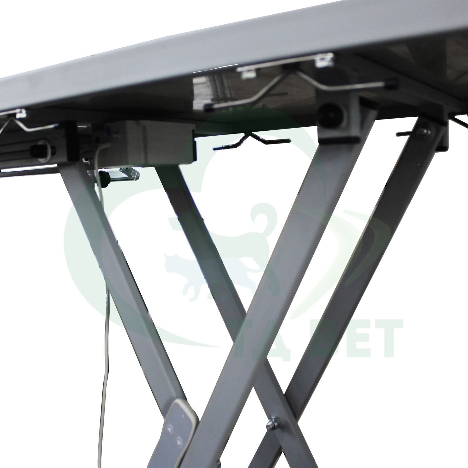 ТД ВЕТ Стол ветеринарный VETBOT-79 с носилками,1300x600x(330- 1050)h (каркас серый, пульт ручной)