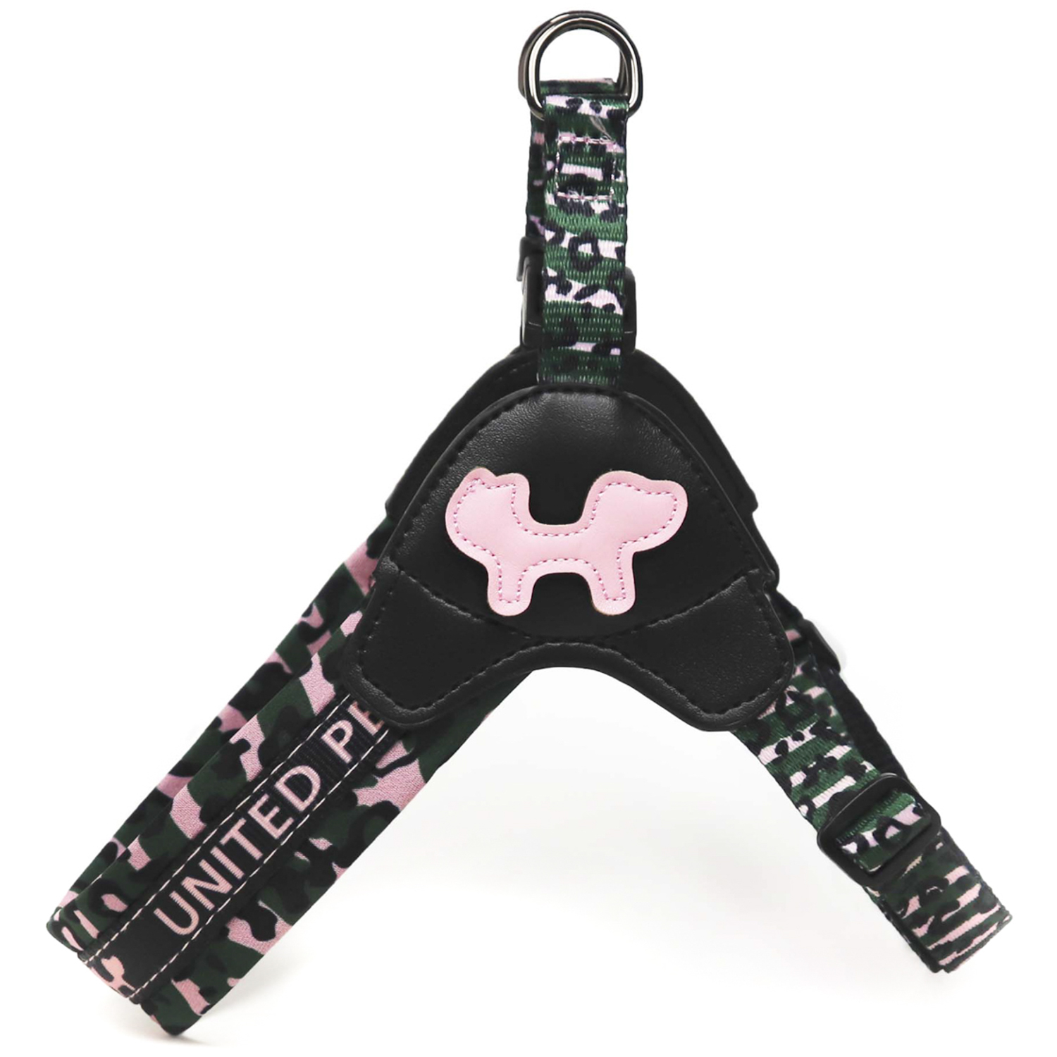 Шлейка United Pets для собак Complete me L 51 x 44-58 см, розовый камуфляж