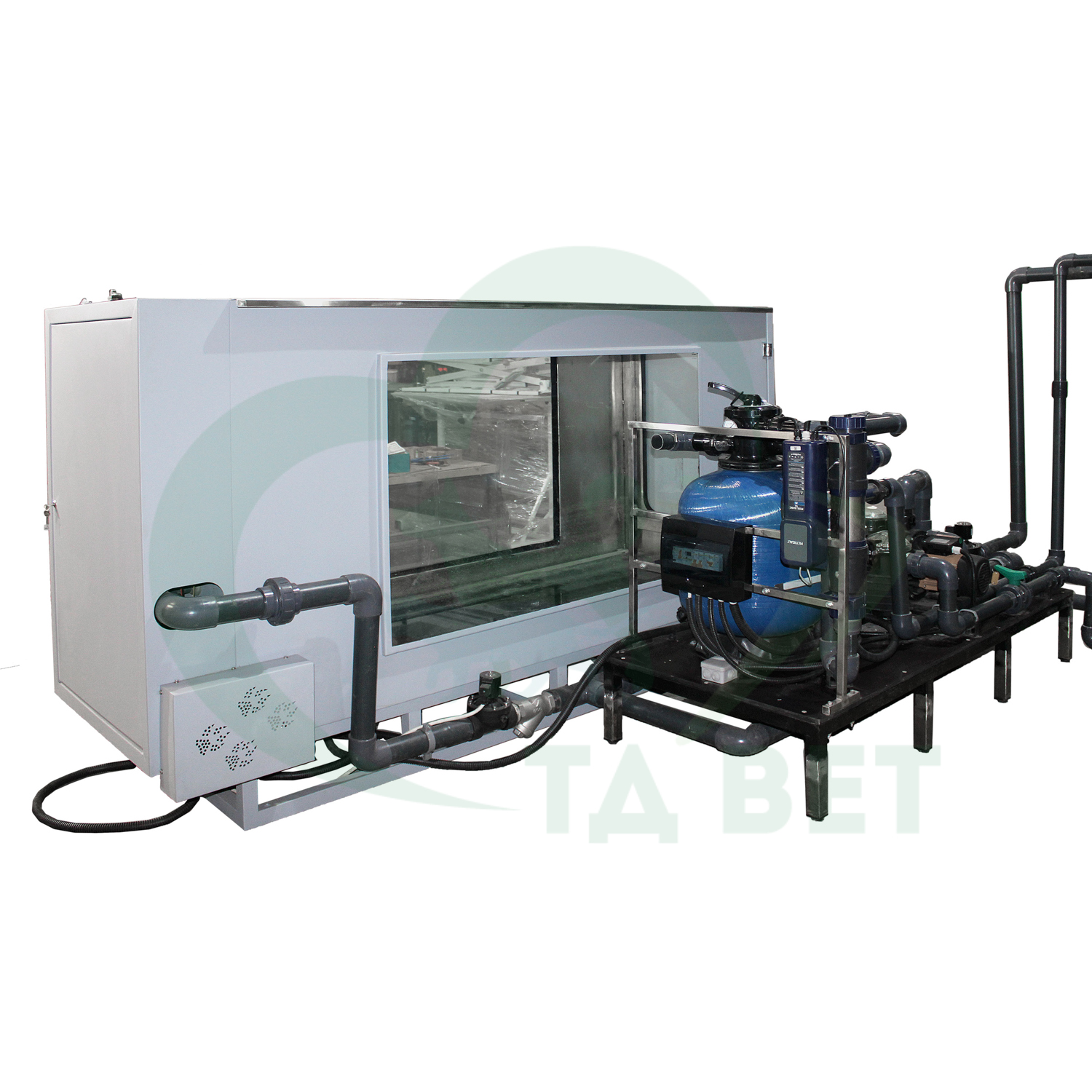 ТД ВЕТ Водная беговая дорожка VETBOT-341.1 с системами водоподготовки, противотока, автоматической фильтрации водоподготовки