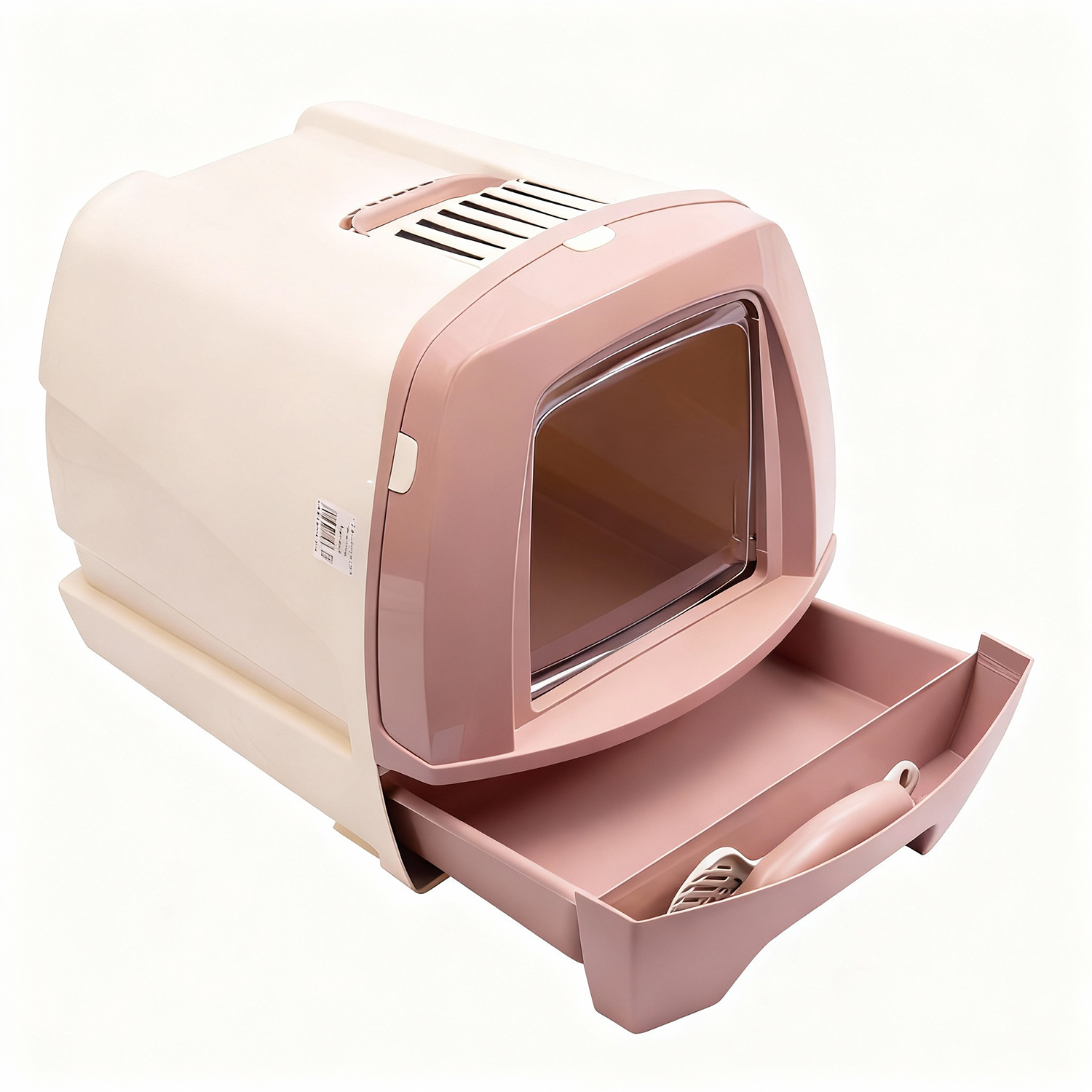 Био-туалет MPS 80'S для кошек с выдвижным лотком 50х40х42см, бежевый