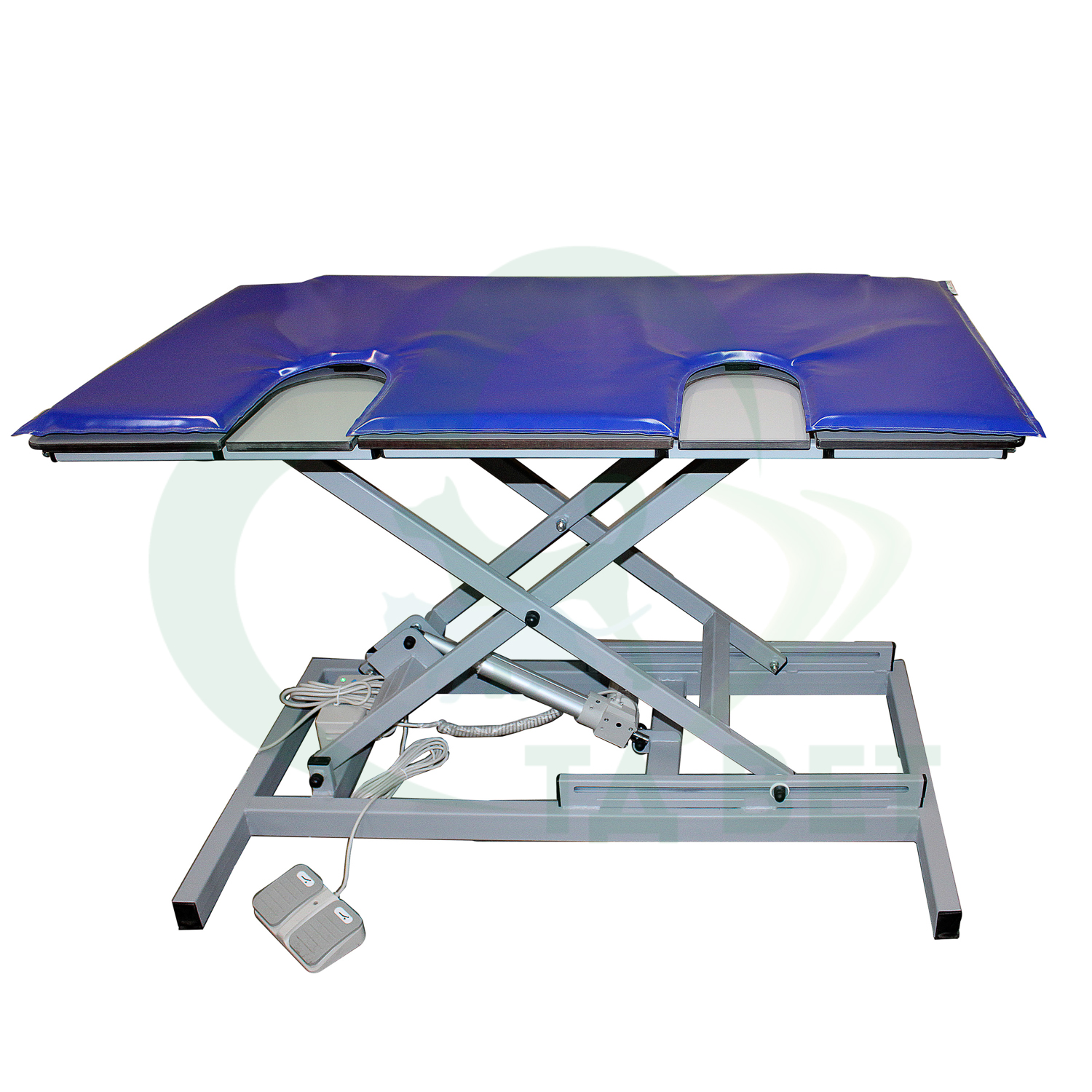 ТД ВЕТ Стол для УЗИ с откидными дверцами VETBOT-75 столешница HPL 1320x720x(330-1090)h (каркас MUAR, пульт ножной)