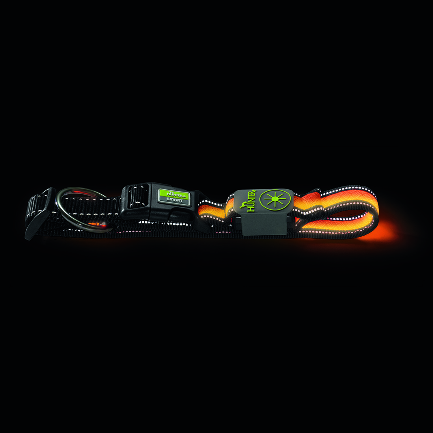 Hunter LED Ошейник Manoa Glow L (55-60)/2,5 оранжевый СКИДКА 50%