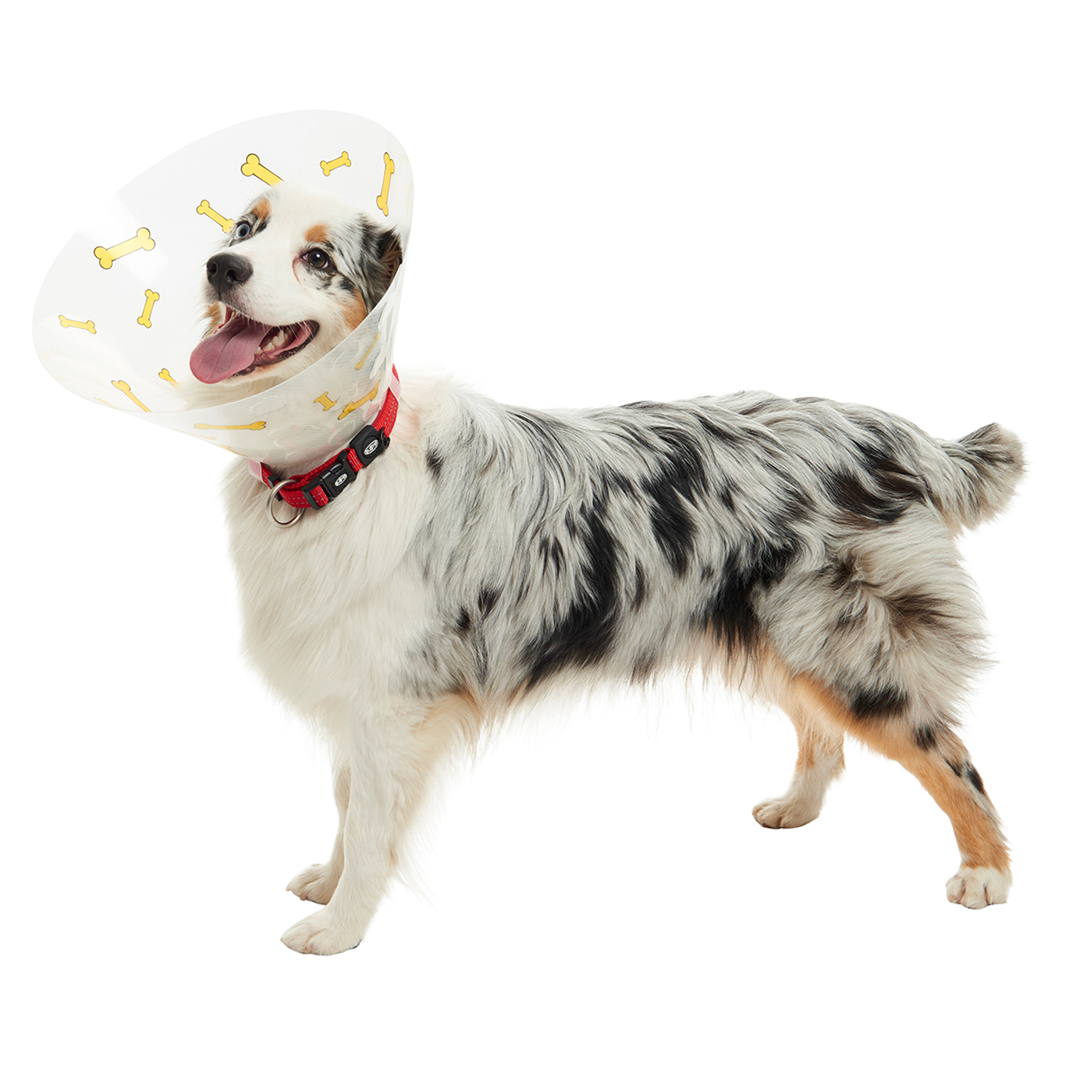 KRUUSE (из наличия) Воротник с дизайном (желтые кости) 20 см СКИДКА 80%