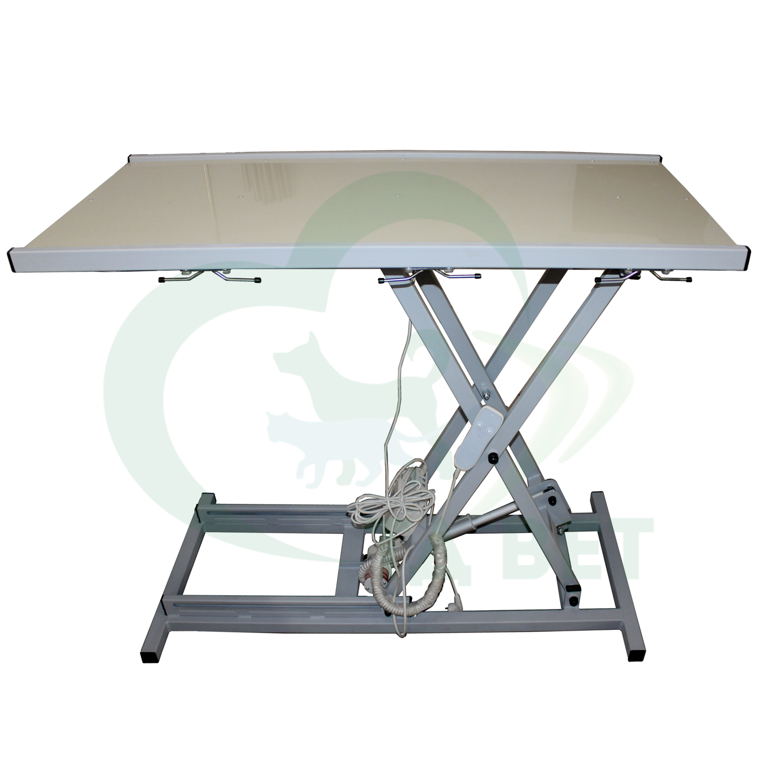 ТД ВЕТ Стол ветеринарный VETBOT-79 с носилками,1300x600x(330- 1050)h (каркас серый, пульт ручной)