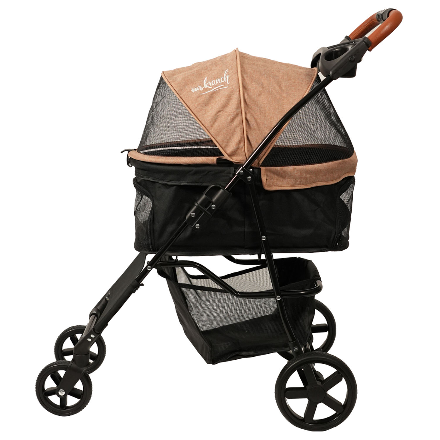 Коляска прогулочная Mr.Kranch для собак и кошек (макс. нагрузка 15 кг) бежевая