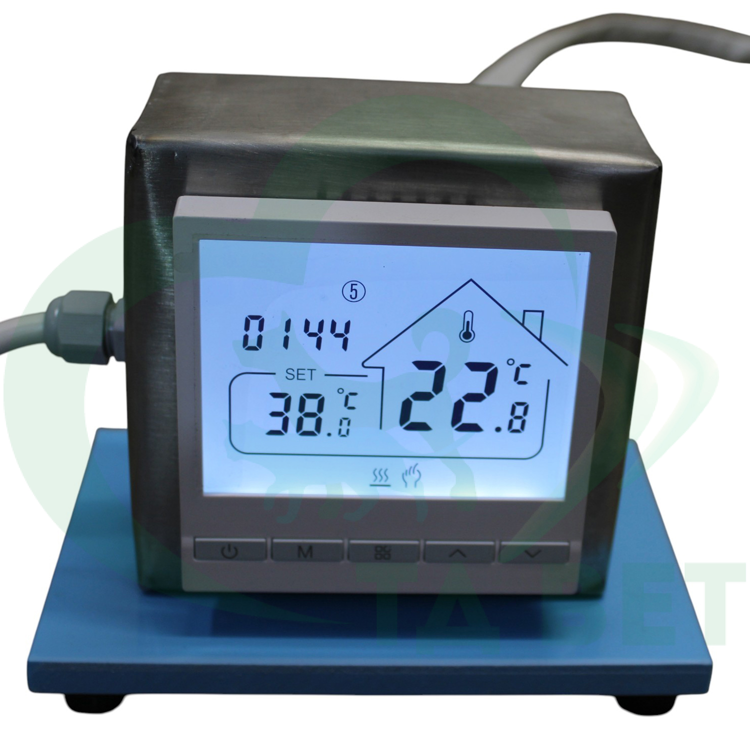 ТД ВЕТ Платформа-стол хирургический с подогревом для лабораторных животных 400х400х40h мм с опорами