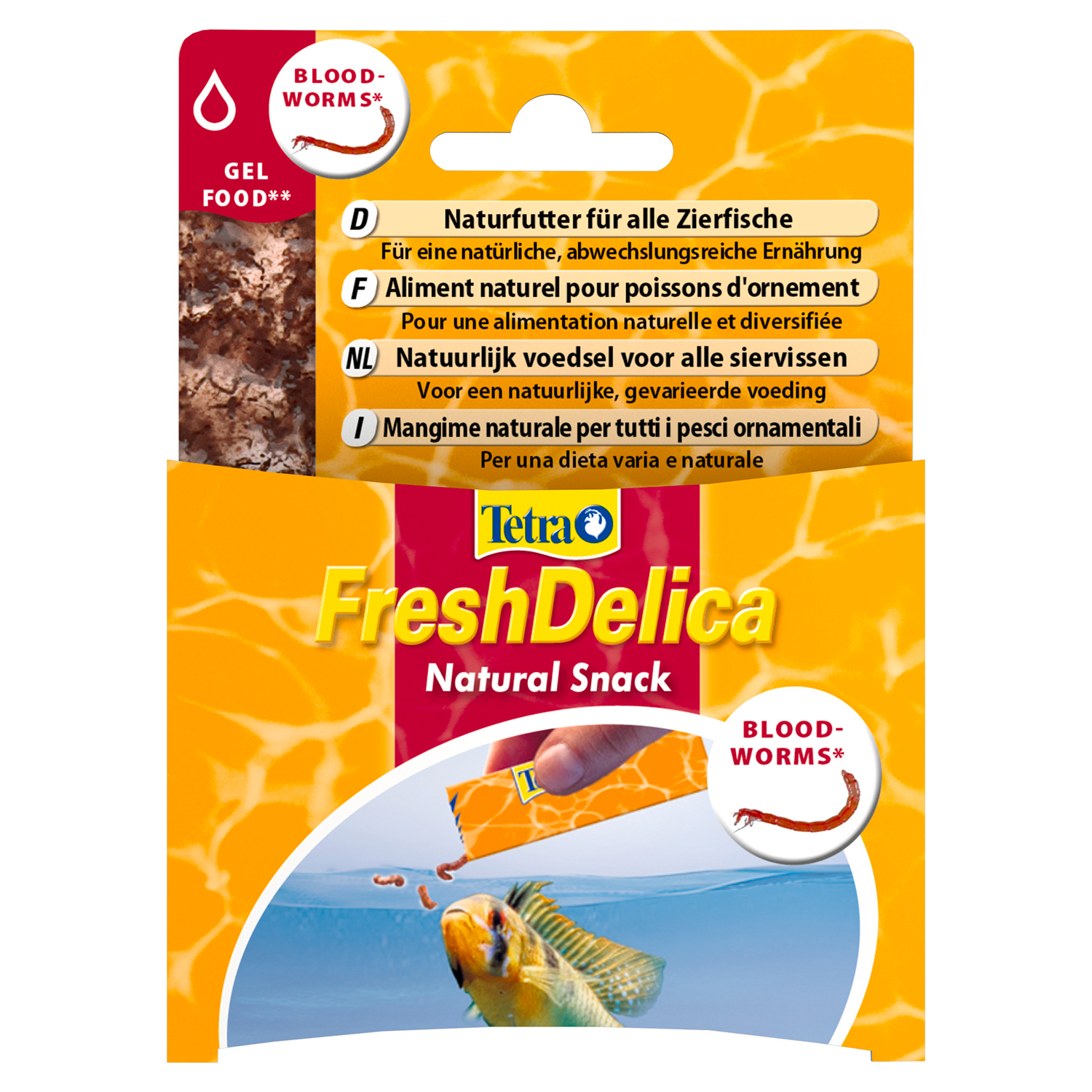 TetraFreshDelica Bloodworms корм мотыль в желе 48 г
