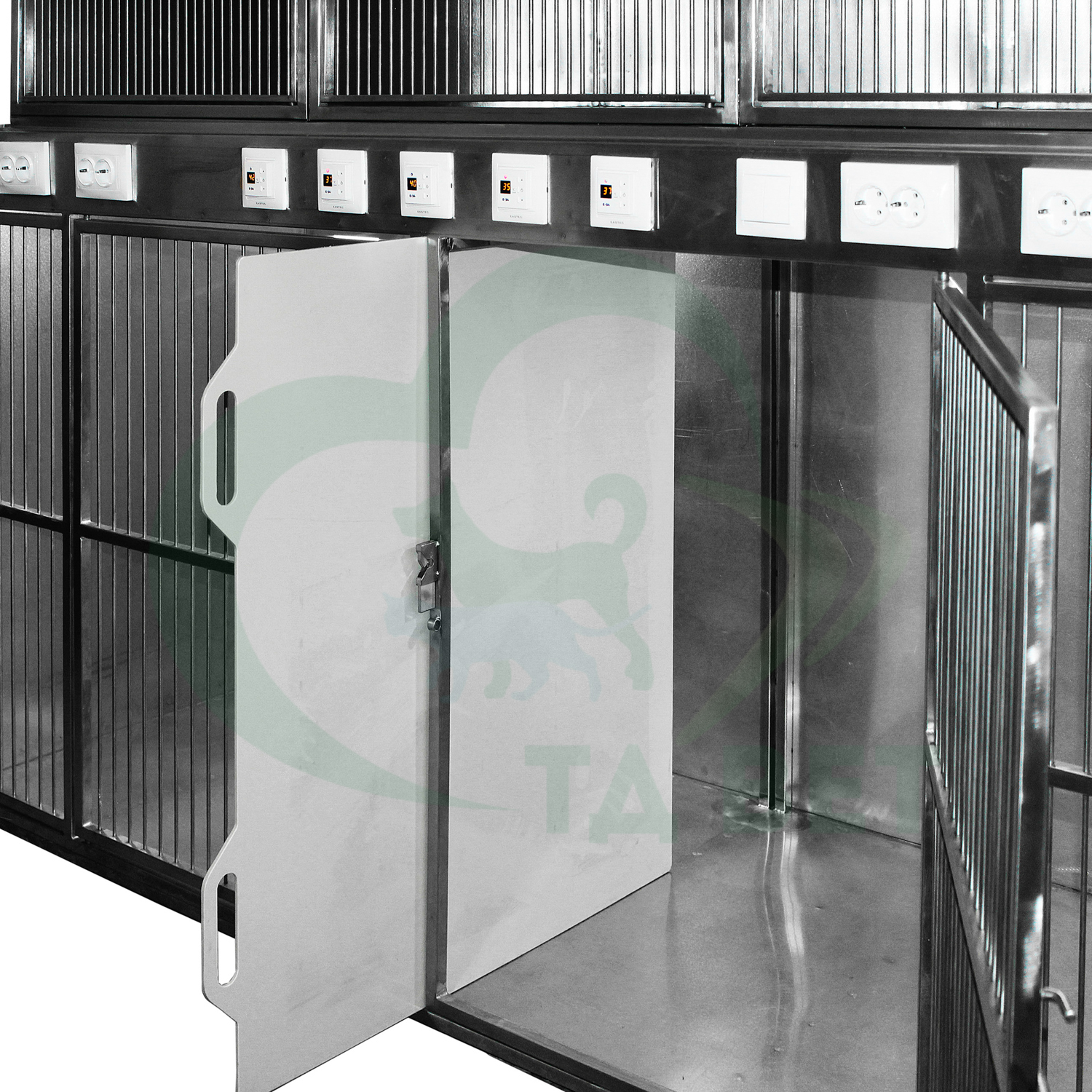 ТД ВЕТ(2) Модуль из 5 клеток из нерж. стали 2200х880(700)х1840(1860)h (пруток 30мм)