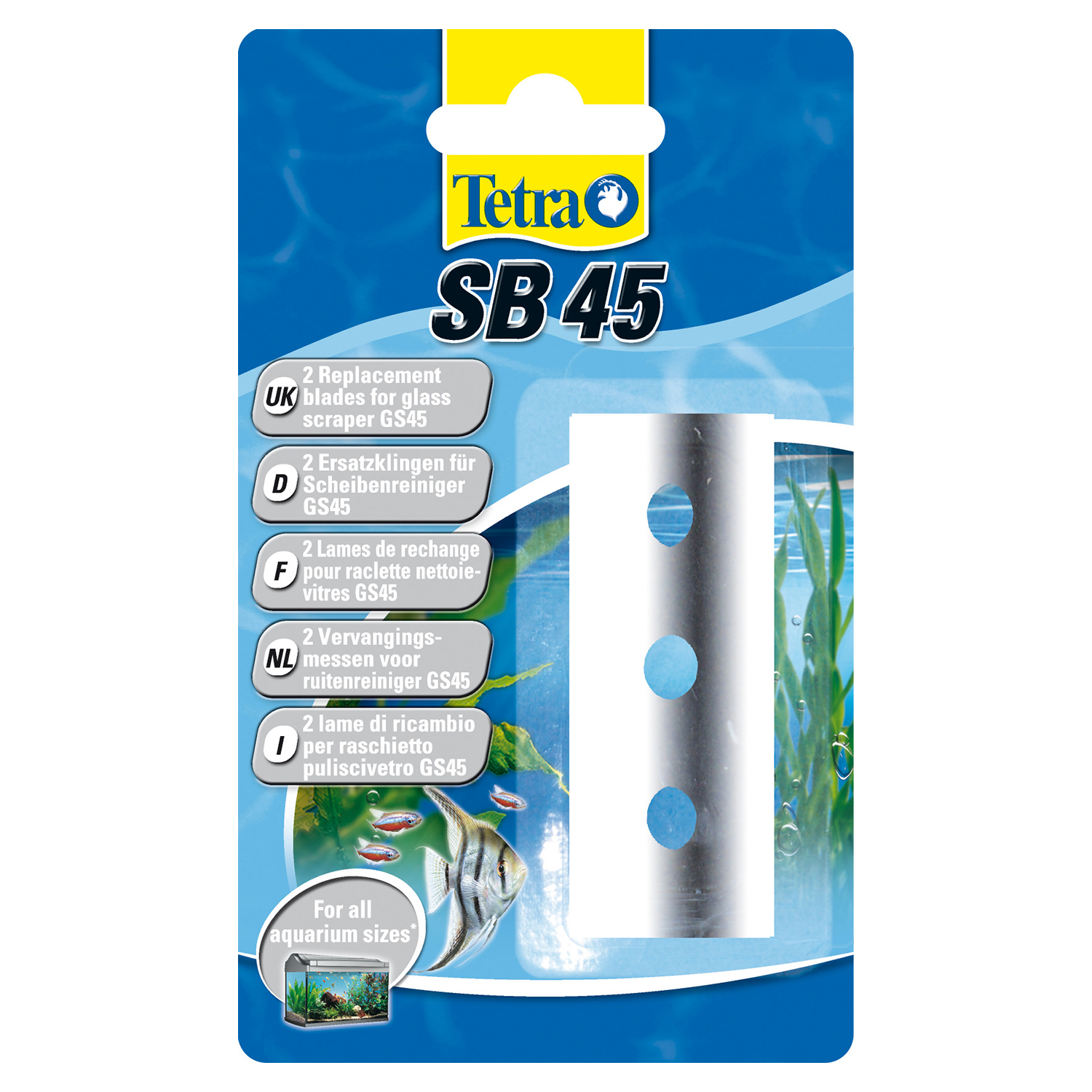 Tetra SB 45 запасные лезвия для скребка 2 шт. СКИДКА 50%