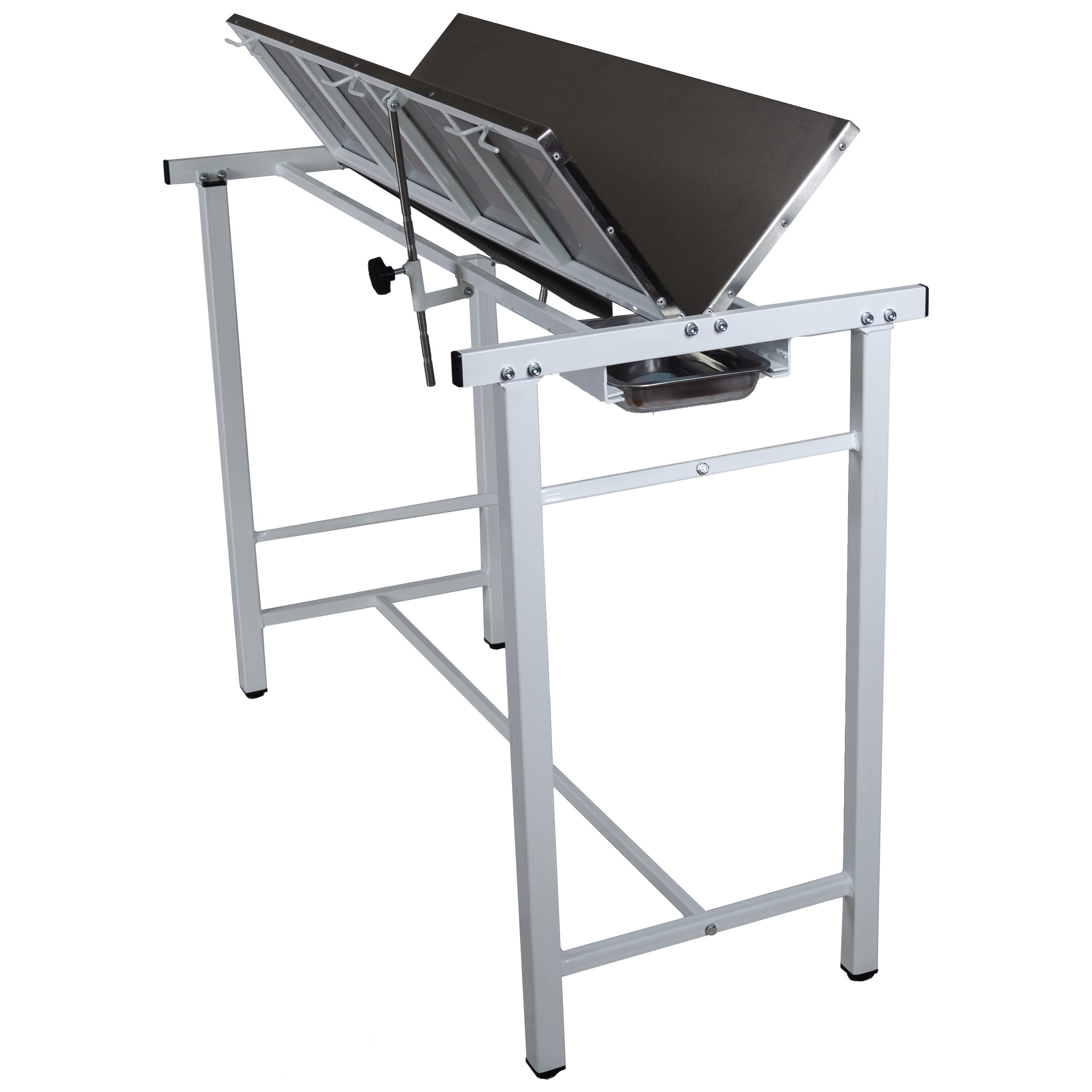 ТД ВЕТ (из наличия) Стол ветеринарный СВУ-8 V-образная столешница, П-образный каркас, 1350x625x980h мм