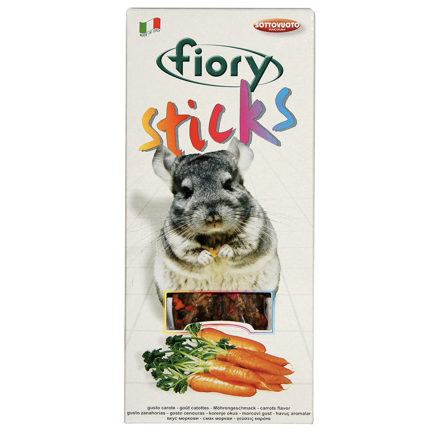 FIORY палочки для шиншилл Sticks с морковью 2х40 г