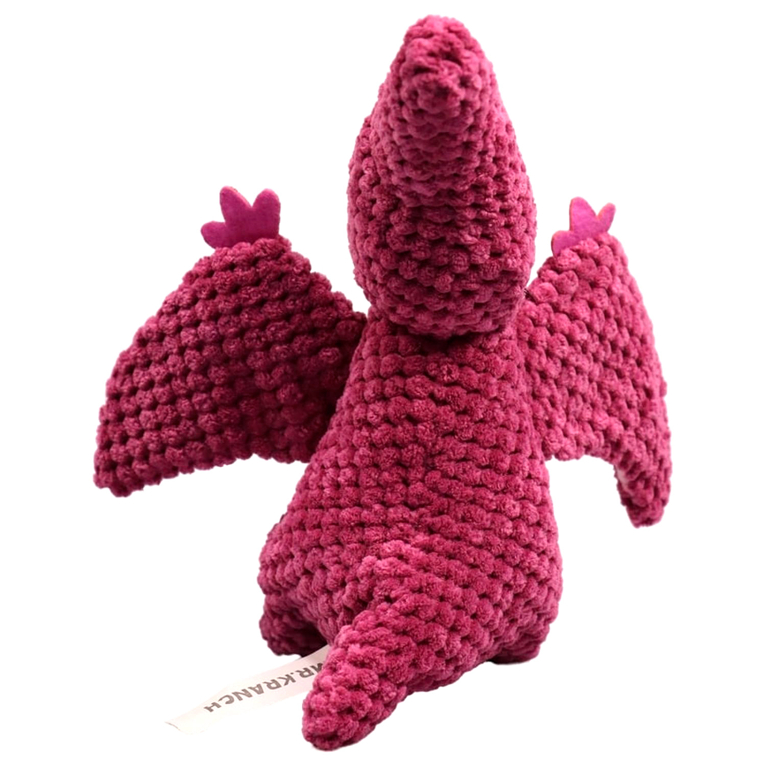 Игрушка Mr.Kranch для собак Птерозавр плюшевая с пищалкой 23 см бордовая СКИДКА 50%