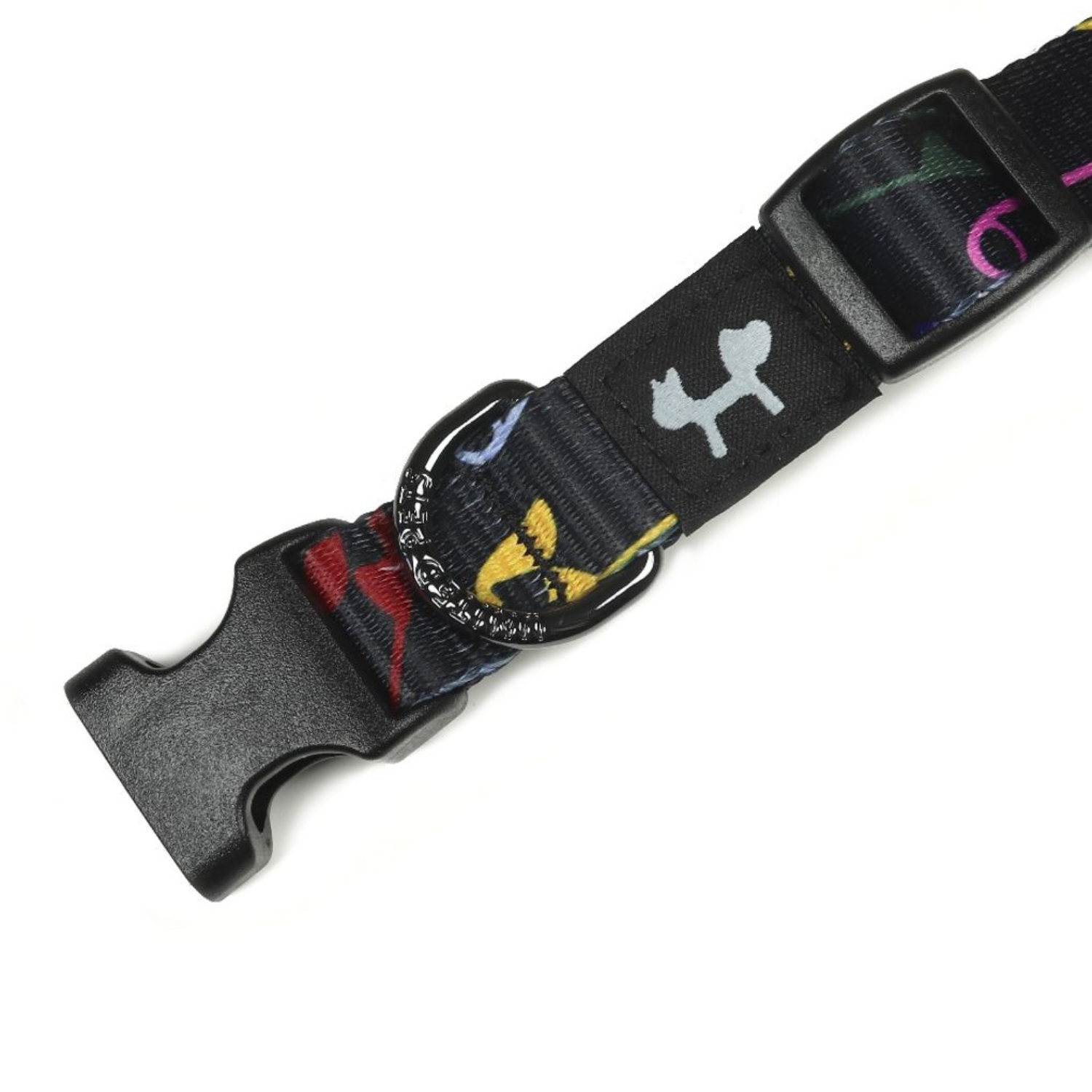 Ошейник United Pets для собак Complete me L 25 x 430/730mm, черный с разноцветными булавками