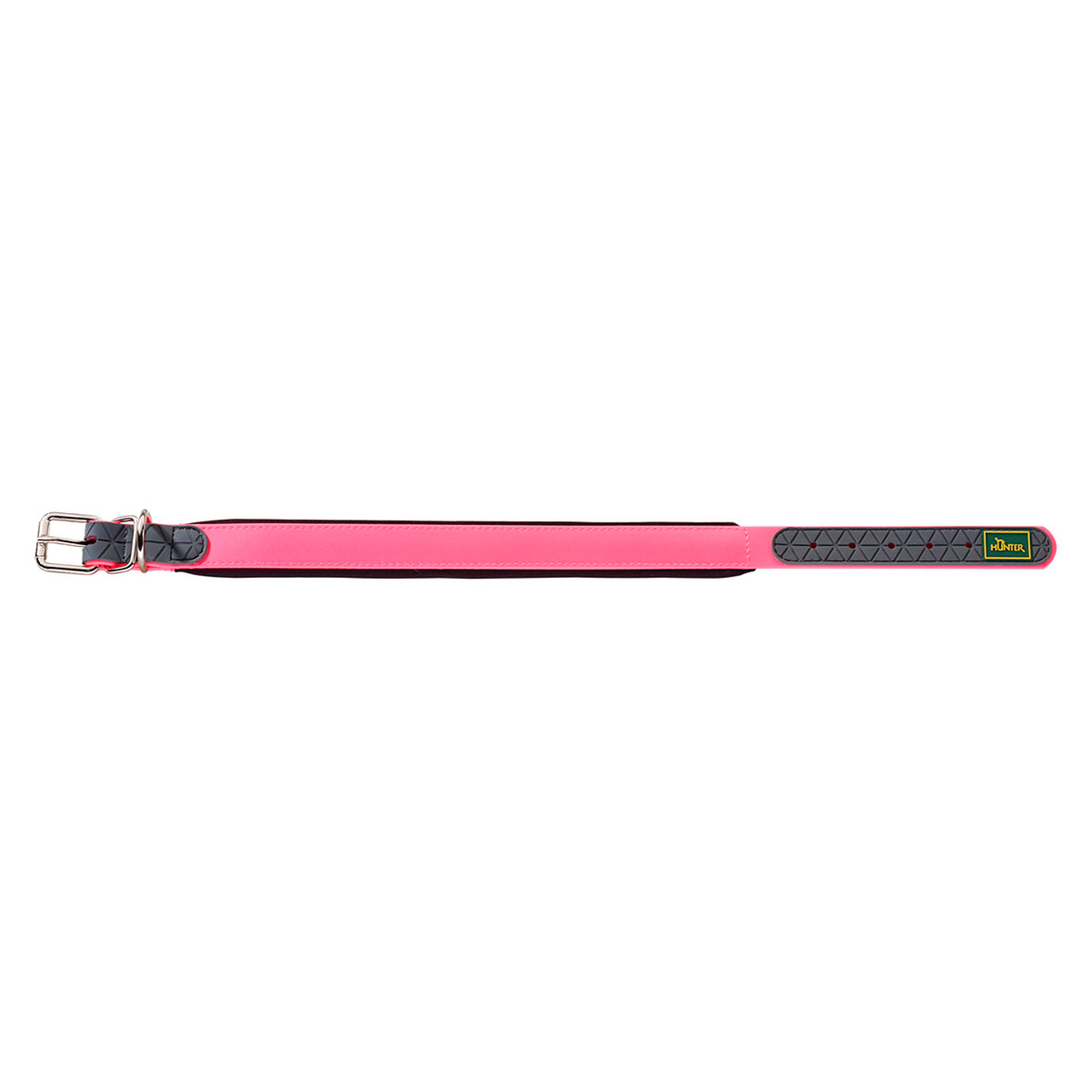 Hunter ошейник для собак Convenience Comfort 40 (27-35 см) / 2 см биотановый мягкая горловина розовый неон СКИДКА 50%