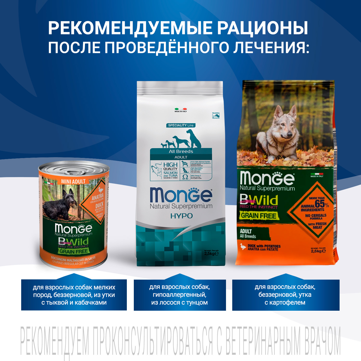 Диетический корм Monge VetSolution Dog Joint Mobility Джоинт Мобилити для собак и щенков при заболеваниях суставов 2 кг
