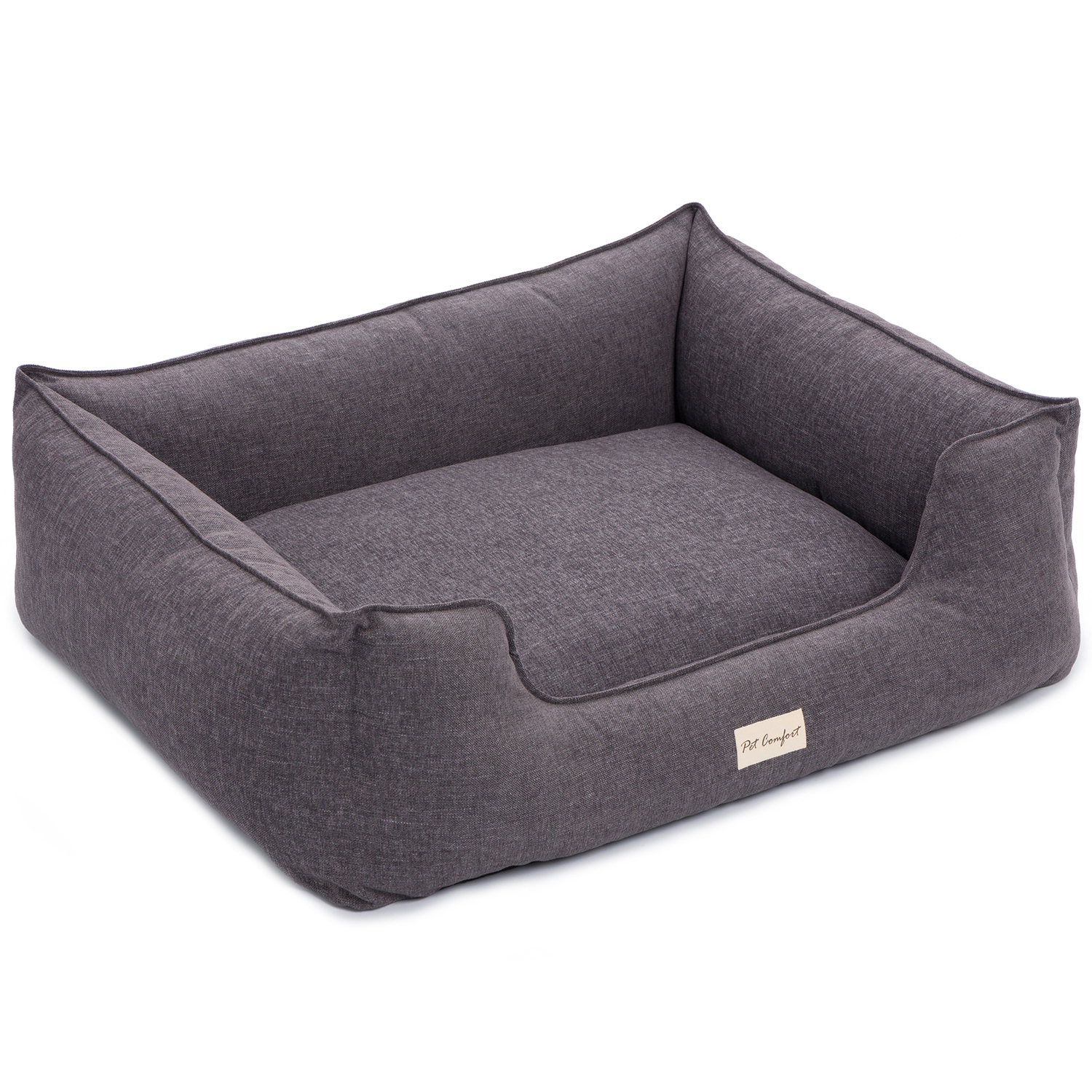 Лежанка Pet Comfort для собак крупных пород, Alpha Mirandus 17, размер L, 85х105 см, серый СКИДКА 50%