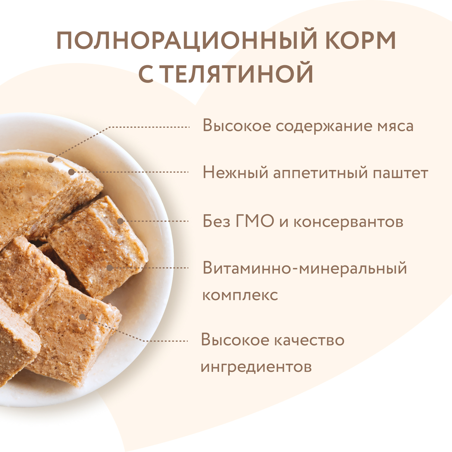 Влажный корм Мнямс На каждый день Паштет из телятины для собак «ФИТНЕС» 200 г