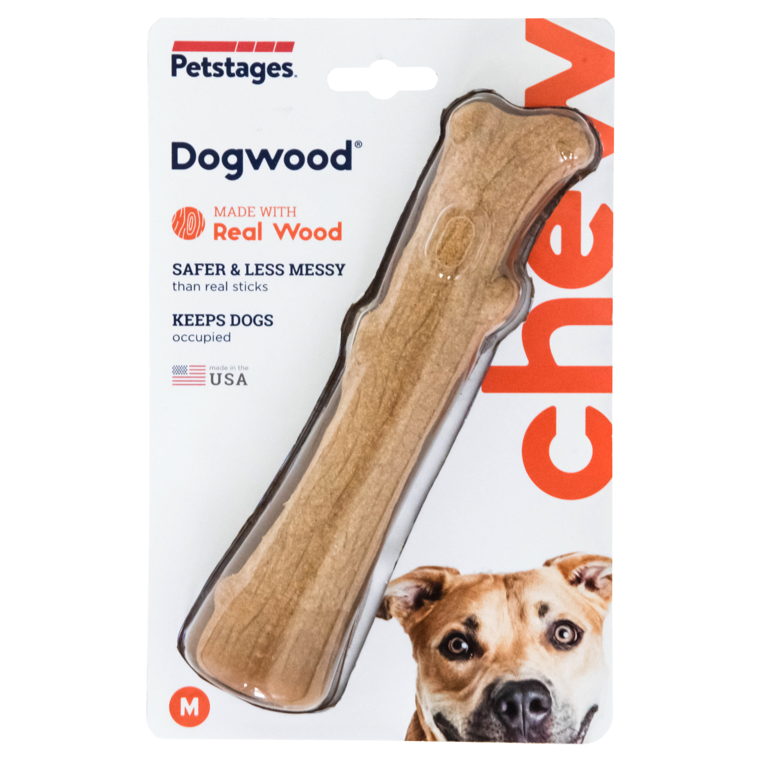 Petstages игрушка для собак Dogwood палочка деревянная 18 см средняя