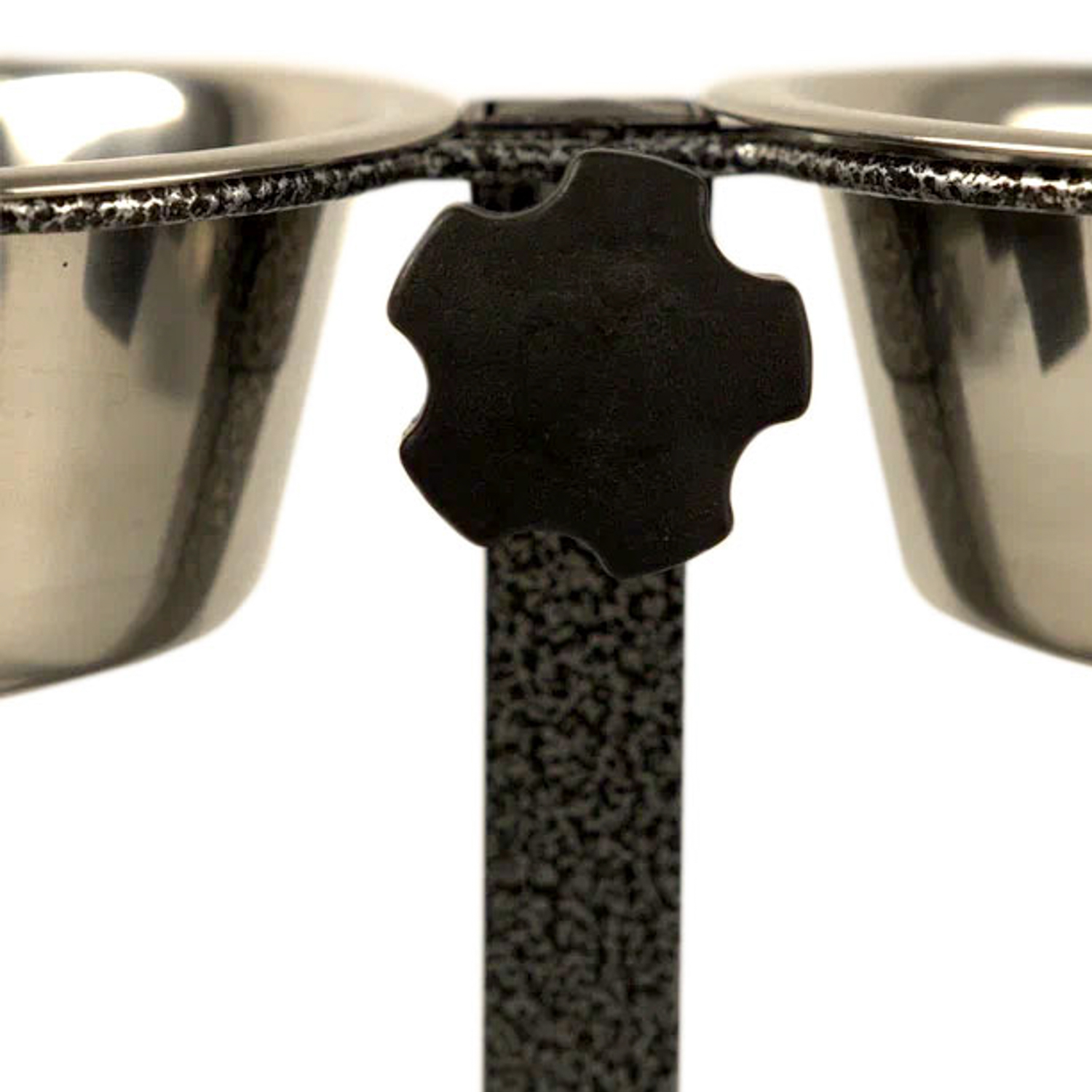 Миска двойная Mr.Kranch из нержавеющей стали на штативе 2х1800 мл