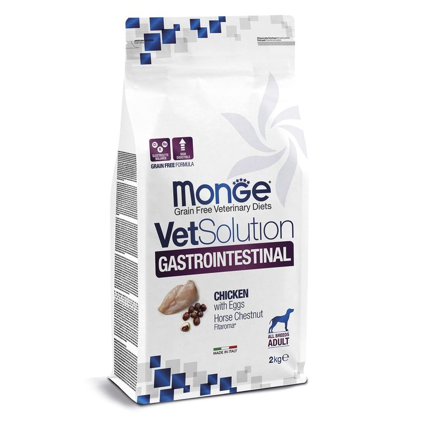 Диетический корм Monge VetSolution Dog Gastrointestinal Гастроинтестинал для собак при заболеваниях ЖКТ 2 кг