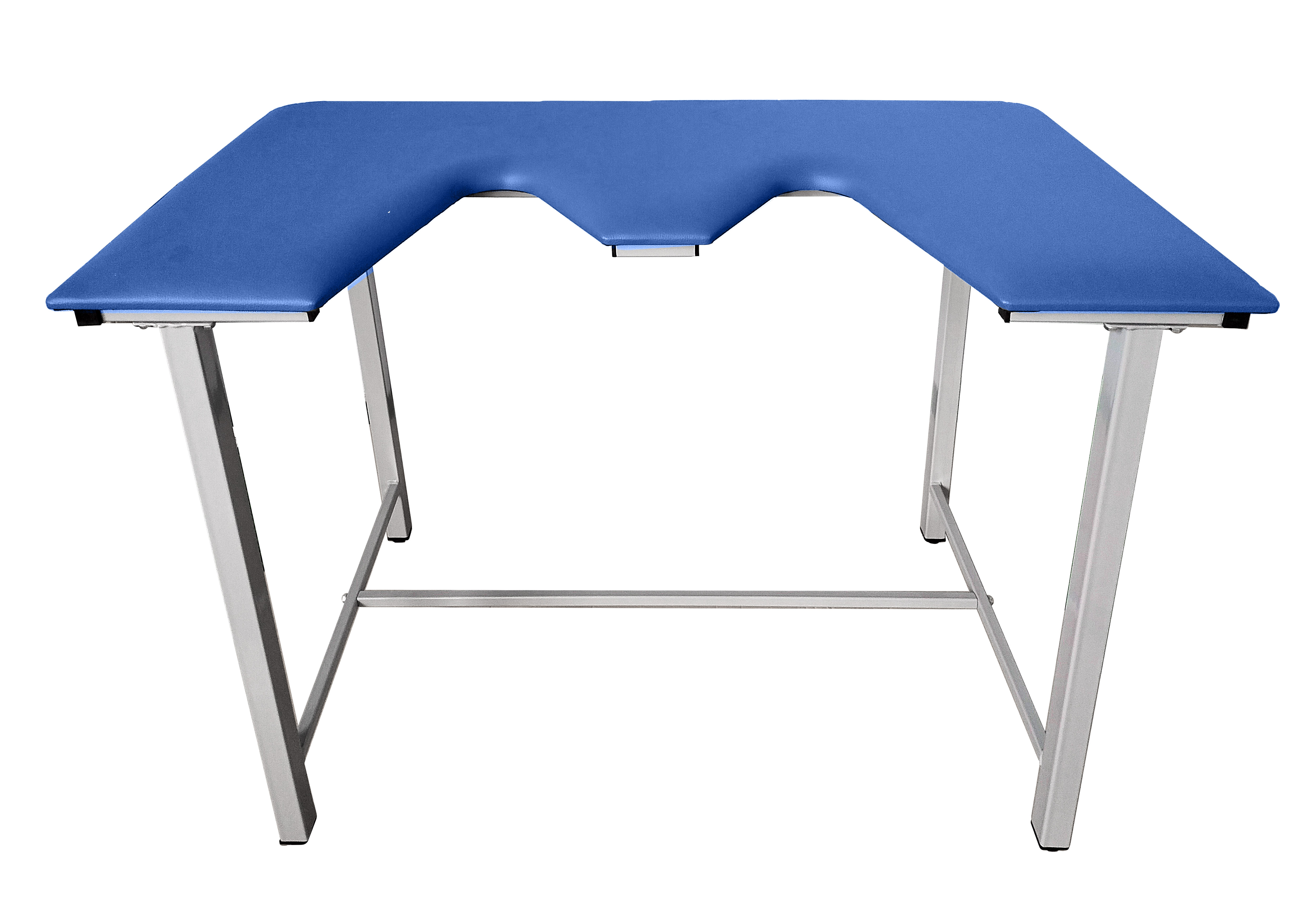 ТД ВЕТ Стол ветеринарный СВУ-5 для УЗИ, 1320x720x900, каркас серый, синяя обивка