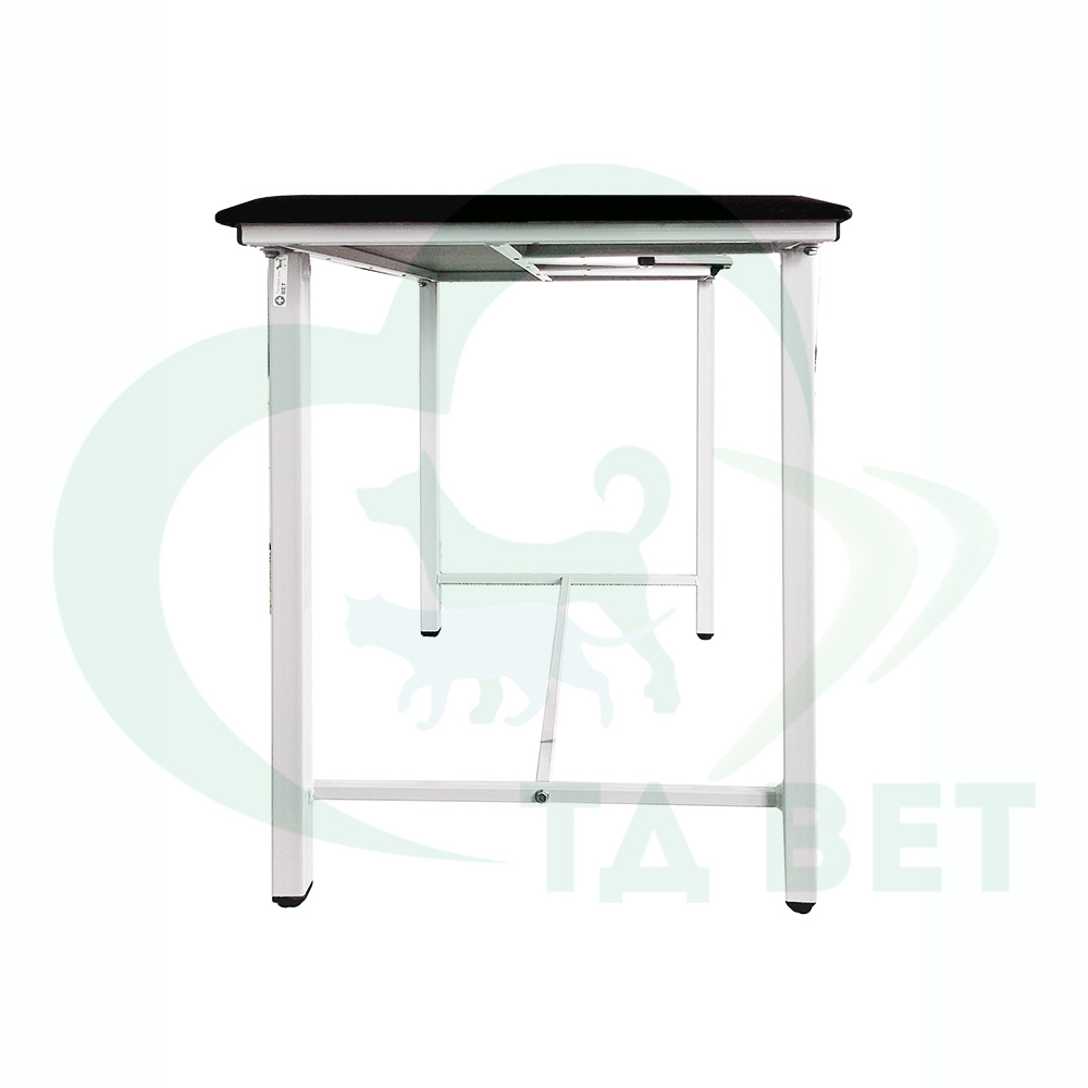 ТД ВЕТ Стол ветеринарный СВУ-5 для УЗИ, 1320x720x900, каркас белый, черная обивка