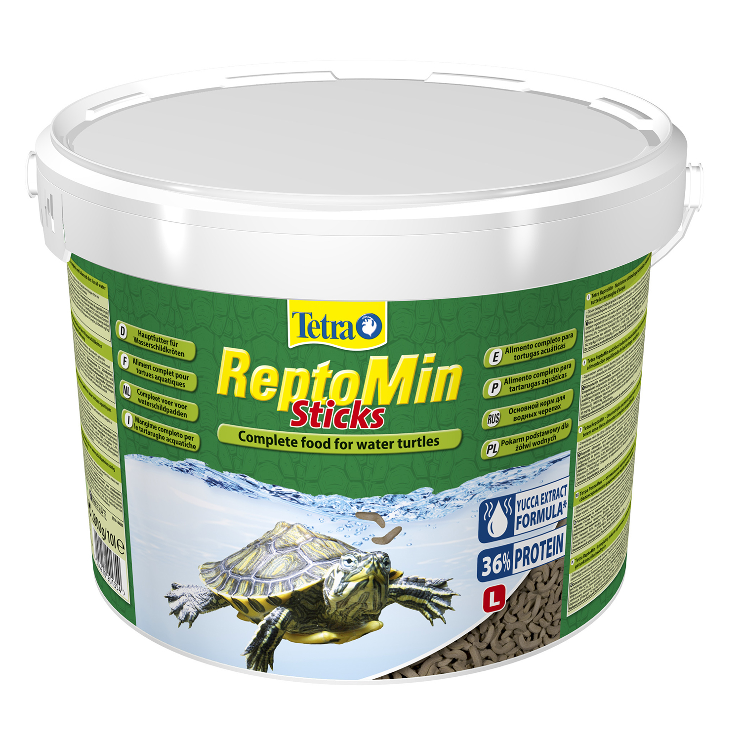Tetra ReptoMin корм в виде палочек для водных черепах 10 л (ведро)