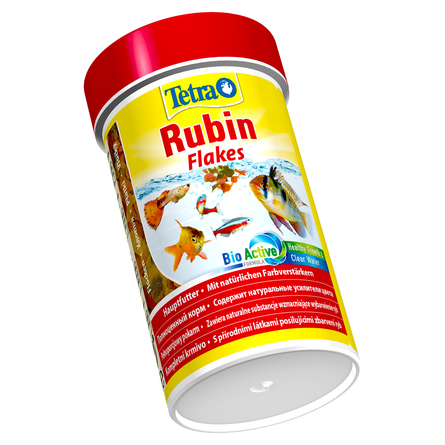 TetraRubin корм в хлопьях для улучшения окраса всех видов рыб 100 мл